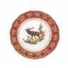 Тарелка 25 см 1 шт  Royal Czech Porcelain "Аляска /Охота красная" / 204862