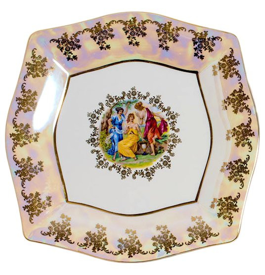 Набор тарелок 27,7 см 6 шт  Royal Czech Porcelain &quot;Львов /Мадонна перламутр&quot; / 204756