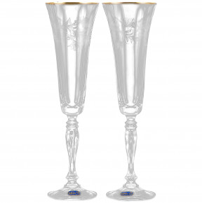 Бокалы для шампанского 180 мл 2 шт  Crystalex CZ s.r.o. "Виктория /Свадебные" / 114900