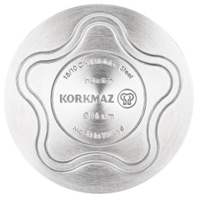 Кастрюля 18 х 9 см со стеклянной крышкой 2,3 л  Korkmaz &quot;Perla&quot; / 328561