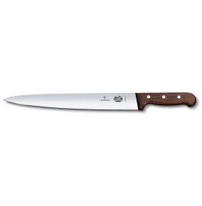 Нож для нарезки ломтиками 30 см  Victorinox "Rosewood" ручка розовое дерево / 316343