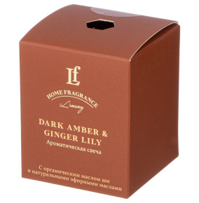 Свеча ароматизированная в стакане 6 х 7,5 см  LEFARD "Dark amber & ginger lily" / 348307