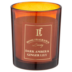 Свеча ароматизированная в стакане 6 х 7,5 см  LEFARD &quot;Dark amber &amp; ginger lily&quot; / 348307