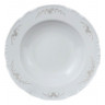 Набор тарелок 23 см 6 шт глубокие  Thun "Констанция /Серый орнамент /отводка платина"  / 032682