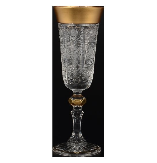 Бокалы для шампанского 150 мл 6 шт  Sonne Crystal &quot;Хрусталь с золотом&quot; / 094918