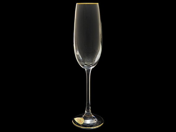 Бокалы для шампанского 180 мл 2 шт  Rona &quot;Эсприт /Золотая отводка&quot; / 018354