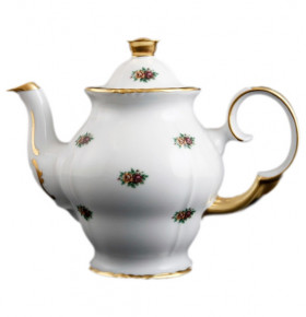 Заварочный чайник 1,2 л высокий  Bohemia Porcelan Moritz Zdekauer 1810 s.r.o. "Анжелика /Маленькие розочки" / 097935