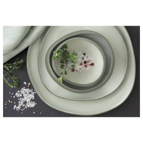 Тарелка 22 см зелёная  Easy Life &quot;Organica&quot;  / 337220