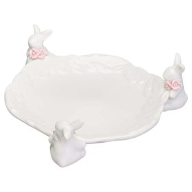 Блюдо 21,5 х 21,5 см круглое  LEFARD "Кролики" / 369182