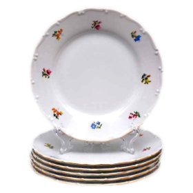 Набор тарелок 17 см 6 шт  Bohemia Porcelan Moritz Zdekauer 1810 s.r.o. &quot;Офелия /Мелкие цветы&quot;  / 027387