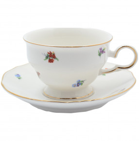 Набор чайных пар 6 шт  Royal Classics "Мария /Мелкие цветы" / 127950