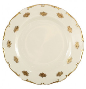 Набор тарелок 19 см 6 шт  Bohemia Porcelan Moritz Zdekauer 1810 s.r.o. "Анжелика /Маленькие золотые розочки /СК" / 066510