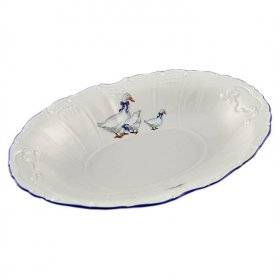 Блюдо 18,5 см овальное глубокое  Leander &quot;Мэри-Энн /Гуси&quot; / 157447