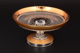 Конфетница 18 см н/н  Crystal Heart &quot;CRYSTAL HEART /Матовое золото&quot; / 118365