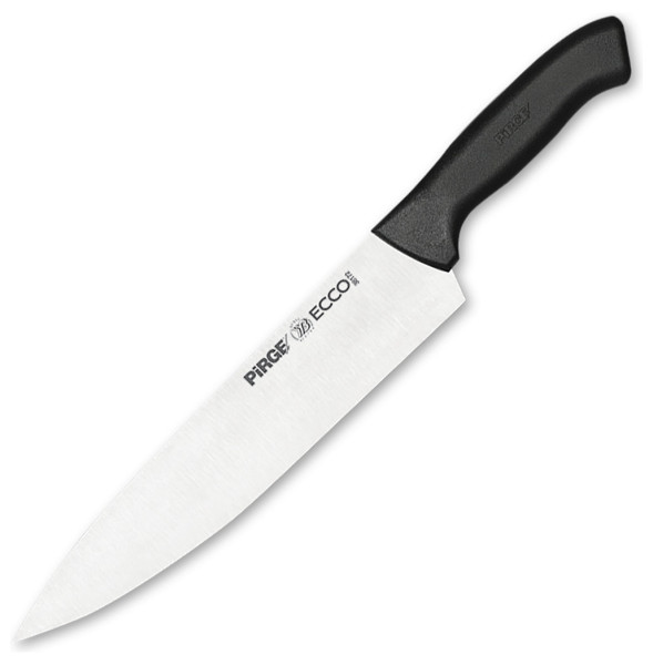 Нож поварской 25 см черная ручка  PIRGE &quot;Ecco&quot; / 321704