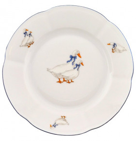 Тарелка 21 см 1 шт  Royal Czech Porcelain "Болеро /Гуси" / 203612