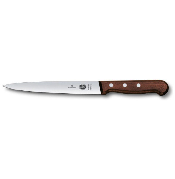 Нож филейный 18 см гибкое лезвие  Victorinox &quot;Rosewood&quot; ручка розовое дерево / 316342