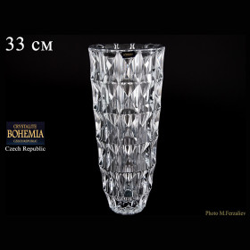 Ваза для цветов 33 см  Crystalite Bohemia &quot;Диаманд /Без декора&quot; / 060149