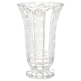 Ваза для цветов 35,5 см н/н  Crystal Bohemia &quot;VICTORIA 500 PK&quot; богатая шлифовка / 104562