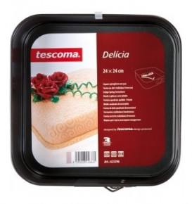 Форма для торта раскладная 24 х 24 см квадратная "Tescoma /DELÍCIA" / 145640