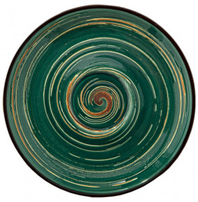 Блюдце 12 см зелёное  Wilmax "Spiral" / 261642