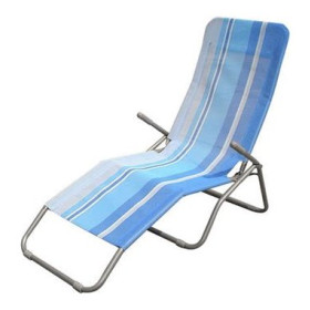 Шезлонг 142 х 60 х 96 см голубой &quot;Banquet /Полоска&quot; / 213076