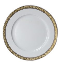 Набор тарелок 25 см 6 шт  Thun &quot;Кристина /Платина с золотой лентой&quot; / 100869
