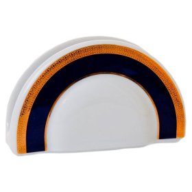 Салфетница  Thun "Сильвия /Синяя полоса с золотом" / 051240