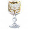 Бокалы для белого вина 190 мл 6 шт  Bohemia "Клаудия /Каро /золото" AS Crystal / 148283