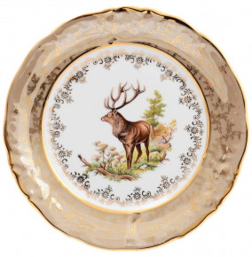Набор тарелок 19 см 6 шт  Sterne porcelan "Фредерика /Охота бежевая" / 128792
