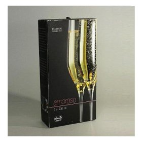 Бокалы для шампанского 200 мл 2 шт  Crystalex CZ s.r.o. &quot;Аморосо /Без декора&quot; / 111235