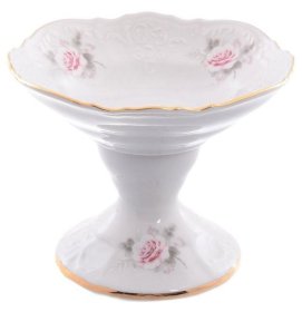 Салатник 13 см н/н  Thun &quot;Бернадотт /Серая роза /золото&quot; / 048774