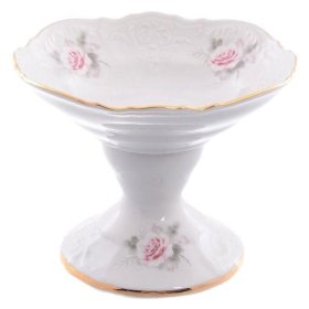 Салатник 13 см н/н  Thun "Бернадотт /Серая роза /золото" / 048774