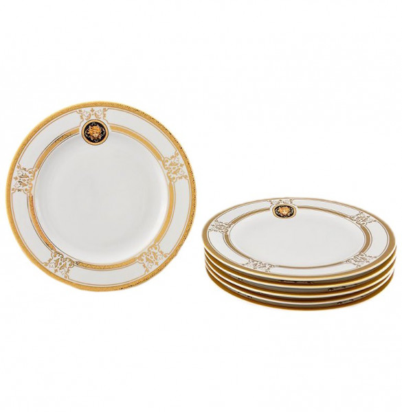 Набор тарелок 25 см 6 шт  Leander &quot;Сабина /Версаче /Золотая лента&quot; / 159078