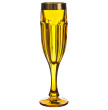Бокалы для шампанского 150 мл 6 шт  Crystalite Bohemia &quot;Сафари /Медовые /Золотой узор&quot; / 310370