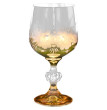 Бокалы для белого вина 190 мл 6 шт  Bohemia &quot;Клаудия /Матовые цветы и Золото&quot; / 086127