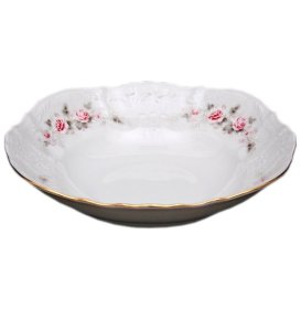 Салатник 19 см  Thun &quot;Бернадотт /Серая роза /золото&quot; / 027254