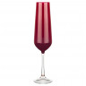 Бокалы для шампанского 200 мл 6 шт  Crystalex CZ s.r.o. "Сандра /Красные" прозрачная ножка / 251355