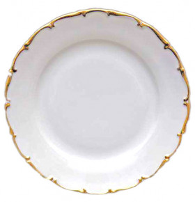 Набор тарелок 17 см 6 шт  Bohemia Porcelan Moritz Zdekauer 1810 s.r.o. "Анжелика /Золотая отводка" / 002281