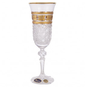 Бокалы для шампанского 150 мл 6 шт  Mclassic "Лаура /Золотые окошки" / 166118