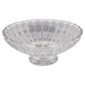 Ваза для фруктов 30 см  Bohemia "Хрусталь резной" / 028540
