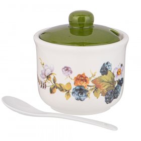 Сахарница 300 мл с ложкой 10 х 9 см  Agness &quot;Урожай&quot; / 335474