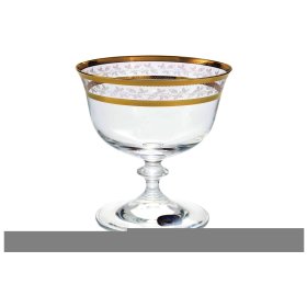 Креманки/мартинки 280 мл 4 шт  Crystalex CZ s.r.o. &quot;Анжела /Золотые листики&quot; / 098441