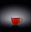 Чайная чашка 190 мл красная  Wilmax &quot;Splash&quot; / 261416