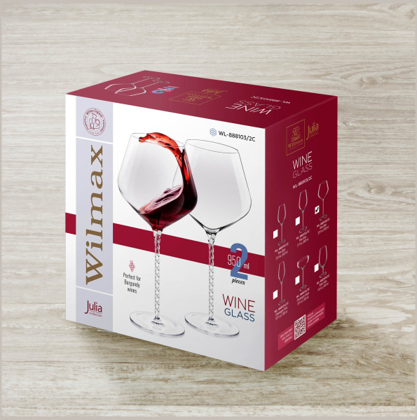 Бокалы для красного вина 950 мл 2 шт  Wilmax &quot;Julia&quot; / 337287