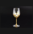 Бокалы для красного вина 350 мл 6 шт  Bohemia &quot;Клара /Лепка с золотом&quot; E-S / 086723