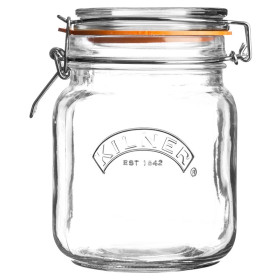 Банка 1 л с зажимом квадратная  Kilner &quot;Clip Top&quot; / 246256