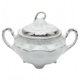 Сахарница 300 мл  Cmielow &quot;Болеро /Платиновый узор&quot;  / 166125