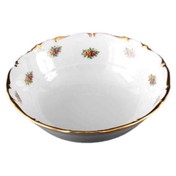 Салатник 26 см  Bohemia Porcelan Moritz Zdekauer 1810 s.r.o. &quot;Анжелика /Маленькие розочки&quot; / 113164