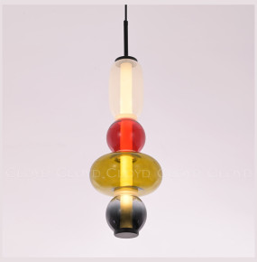 Подвесной светильник 1 рожковый  Cloyd "SUPERNOVA" / выс. 55 см - черный / 348244